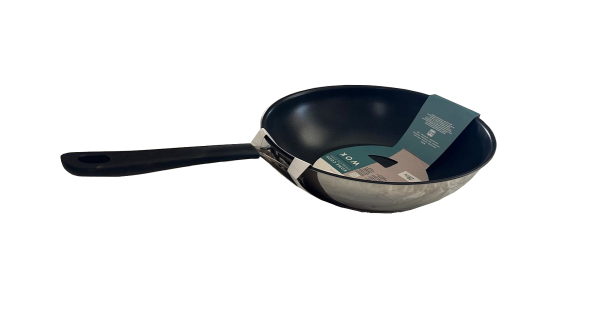 Tefal Jamie Oliver by Home Cook Wokpfanne Wok Pfanne, 28 cm, Antihaftversiegelung, Thermo-Signal, genieteter Griff mit Silikoneinlage, induktionsgeeignet, Edelstahl E3031925