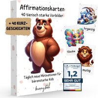 bunnyboo 40+1 Affirmationskarten Kinder -...