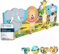 bunnyboo Kindergarderobe aus Holz - Garderobe Kinder mit...