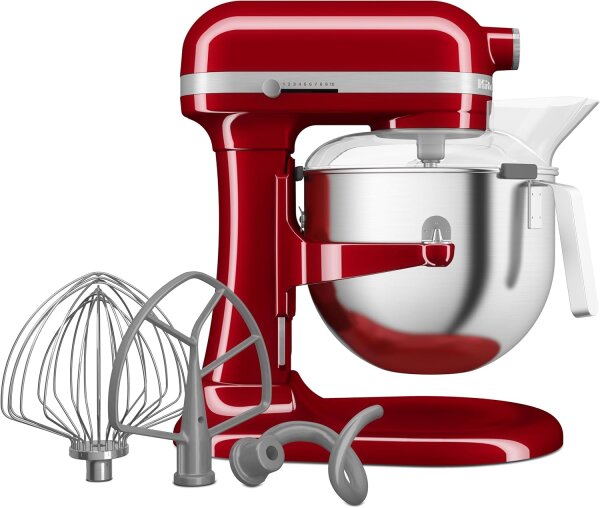 KitchenAid heavy duty Küchenmaschine mit Schüsselheber 6,6 L- rot