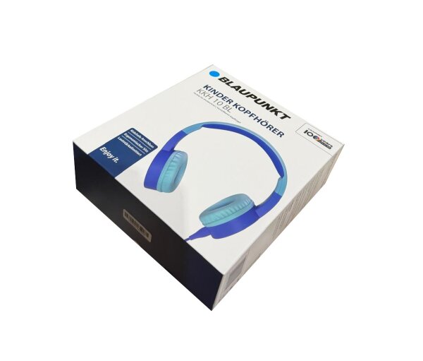 BLAUPUNKT Kids Kopfhörer KKH10 blau, Kinderkopfhörer mit Kabel, 3,5 mm Klinke AUX, Lautstärkebegrenzung für Kinderohren, Kopfhörer für Toniebox, Tablet, Schule & Reisen