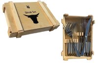 WMF Steakbesteck 12-teilig, Steakbesteck Set für 6...