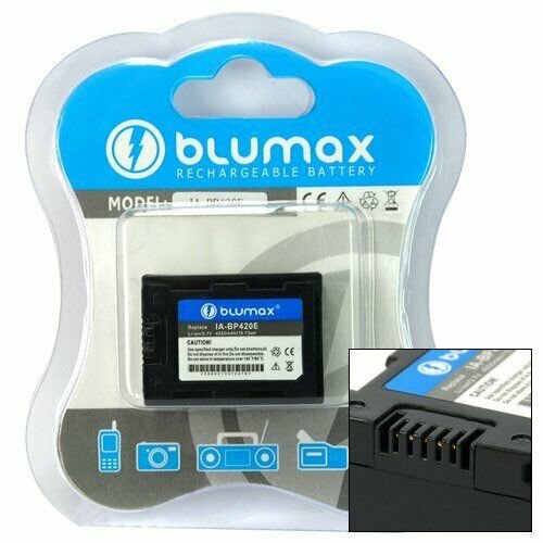Blumax Akku für Samsung iA-BP420E HMX-S 16 HMX-S 10 HMXH204 HMX-H 205 HMX-F 40