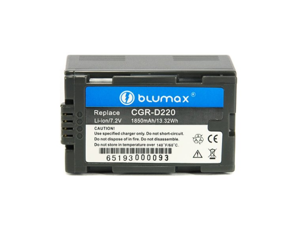 Blumax Akku f&uuml;r Panasonic CGR-D220 NVGS33 NV-MD9000 VDR-M20 NV-MX300E NV-MX500