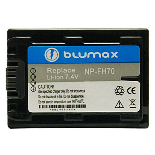 Blumax Akku NP-FH70 f&uuml;r Sony DCR-DVD110E DCR-DVD109 DCR-DVD106 HDR-UX3E