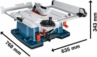 Bosch Professional Tischkreissäge GTS 10 XC (2100 Watt, Sägeblatt-Ø: 254 mm, Sägeblattbohr-Ø: 30 mm