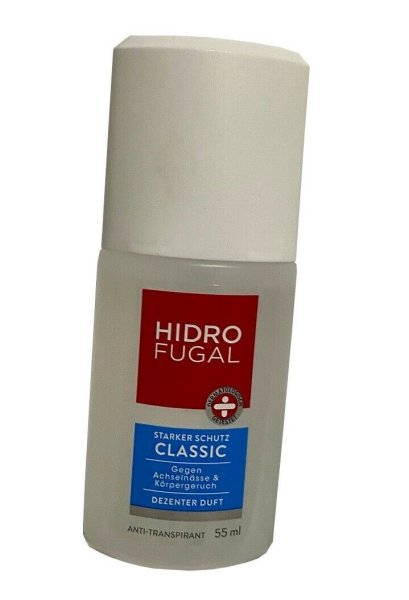 Hidrofugal Classic Anti-Transpirant mit dezentem Duft antibakteriellem 6 x 55 ml