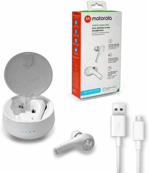 Motorola VerveBuds 500 - Bluetooth Komplett kabellose In-Ear-Kopfhörer Headset