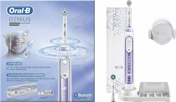 Oral-B Genius 10000N Elektrische Zahnbürste mit Zahnfleischschutz-Assistent & Pr