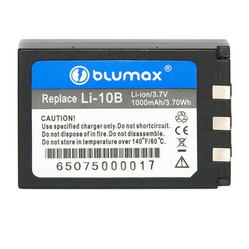 Original Blumax Battery f&uuml;r Olympus Li-10B Lilon 1000mAh Blumax Akku F&uuml;r Olympus