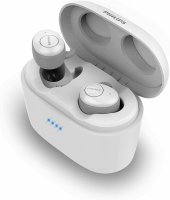 weiß Bluetooth, Integriertes Mikrofon, Hohe Akkulaufzeit, Geräuschunterdrückung, 3 Ohrkappentypen Philips In Ears Kopfhörer SHB2515WT/10 Kopfhörer In Ear