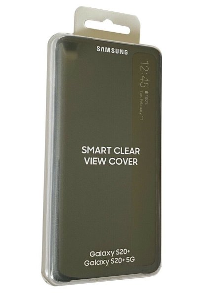 Samsung Galaxy S20+ 5G Schutzhülle, offizielles S-View Flip Cover, Grau