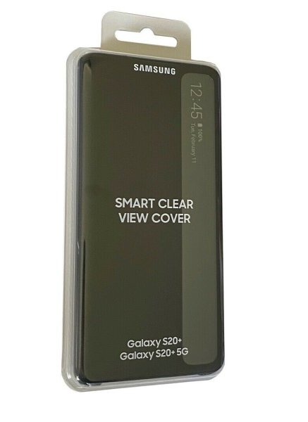Samsung Galaxy S20+ 5G Schutzhülle, offizielles S-View Flip Cover, schwarz