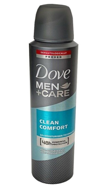 Dove Men Care Lufterfrischer Clean Comfort Spray, 2x 150 ml
