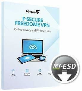 F-Secure Freedome VPN - 1 Jahr/5 Geräte für Multi Plattform (PC, Mac, Android un
