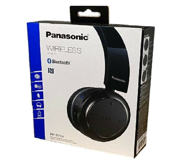 Panasonic Kopfhörer Kopfbügel RP-BTD5 RP-BTD5E1-K Bluetooth/NFC schwarz