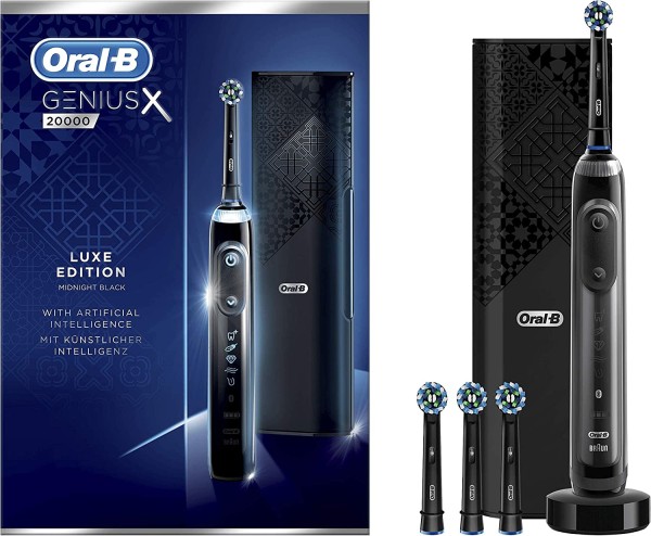 Oral-B Genius X 20000 Luxe Edition Elektrische Zahnbürste Schwarz