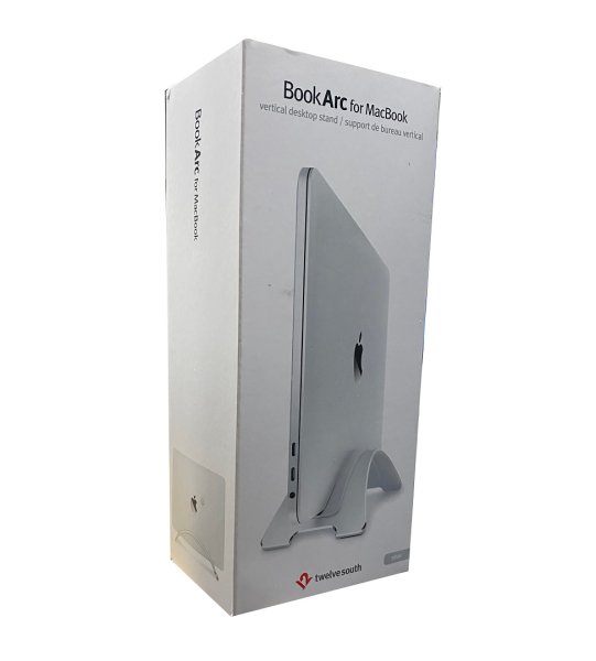 FBA Twelve South BookArc für MacBook | Platzsparender vertikaler Laptopständer für Apple Notebooks (Silber)