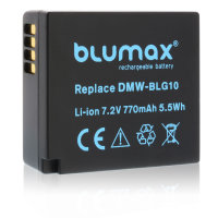 Blumax Akku für Panasonic Lumix DMW-BLG10E DMC-GF6...