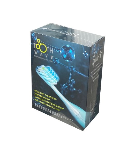 Silkn Toothwave Elektrische Zahnbürste - Technologie gegen Verfärbungen und Zahnstein - 48.000 Vibrationen p.m.