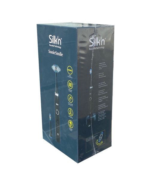 Silkn SonicSmile Black - Elektrische Zahnbürste für Saubere und Weiße Zähne - 31.000 Vibrationen p.m., - Schwarz