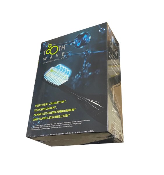 Silkn Toothwave Elektrische Zahnbürste - Technologie gegen Verfärbungen und Zahnstein - 48.000 Vibrationen p.m. - Schwarz TW1PE1Z001