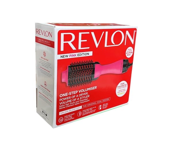 Revlon Salon One-Step Haartrockner und Volumiser – Neue Pink Edition (One-Step, IONEN- und KERAMIKTECHNOLOGIE, mittlere bis lange Haare) RVDR5222PE