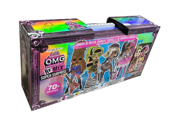 LOL Surprise OMG Puppen Remix Super Surprise – Mit 70+ Überraschungen, 4 LOL Surprise Fashion Dolls sowie 4 Musikinstrumenten - Tolles Geschenk für Kinder ab 4 Jahren