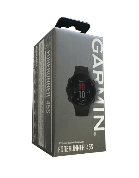 Garmin Forerunner 45S – GPS-Laufuhr im schlanken Design mit umfangreichen Lauffunktionen, Trainingsplänen, Herzfrequenzmessung am Handgelenk, für schlanke Handgelenke, Smartphone Benachrichtigungen