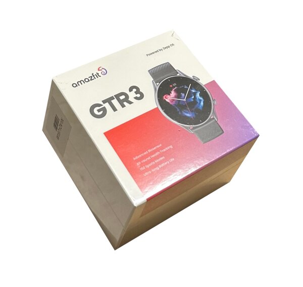 Amazfit Smartwatch GTR 3 mit Gesundheitsüberwachung, 1,39 AMOLED Display, SpO2, Zyklusüberwachung,SportuhrGPS Sportuhr mit 150+ Sportmodi, 21 Tage Akku, Alexa für Herren Damen, Schwarz, Einheitsgröße