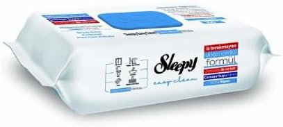 Sleepy Easy Clean Oberflächenreinigungstuch Bleichzusatz Putztücher 1 Pack 100 Blatt mit Blau Deckel