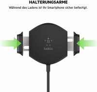 Belkin BoostCharge drahtloser Ladeständer, 15 W (Qi-Ladeständer zum schnellen drahtlosen Laden für Geräte wie iPhone, Samsung, Pixel) - Weiß