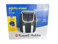 Russell Hobbs Heißluftfritteuse Doppelkammer [2 Fächer je 4,25l, nur getrennt nutzbar, Gesamtvolumen 8,5l] Rapid Air Fryer Technik (8 Programme, spülmaschinenfest,Touchscreen) AirFryer 27290-56S