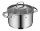 WMF Belmonte Kochtopf klein 16cm, kleiner Topf mit Glasdeckel, Nudeltopf, Fleischtopf Induktion 1,9l, Cromargan Edelstahl poliert, unbeschichtet